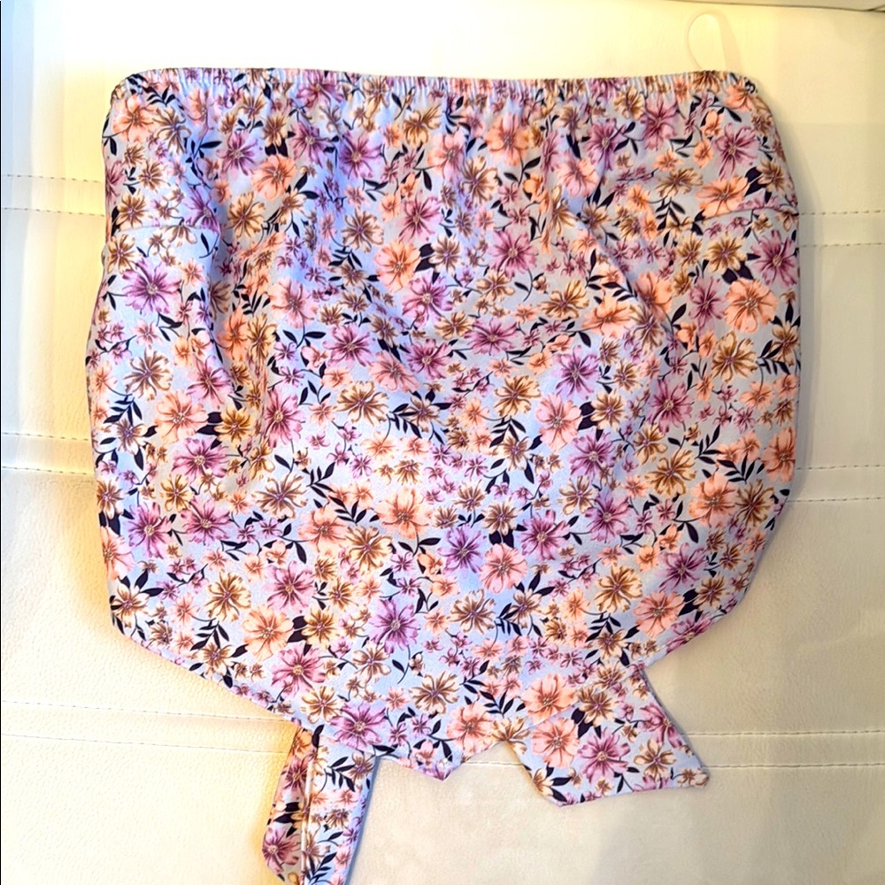 Altar'd State Floral Print hanky tube top size XS